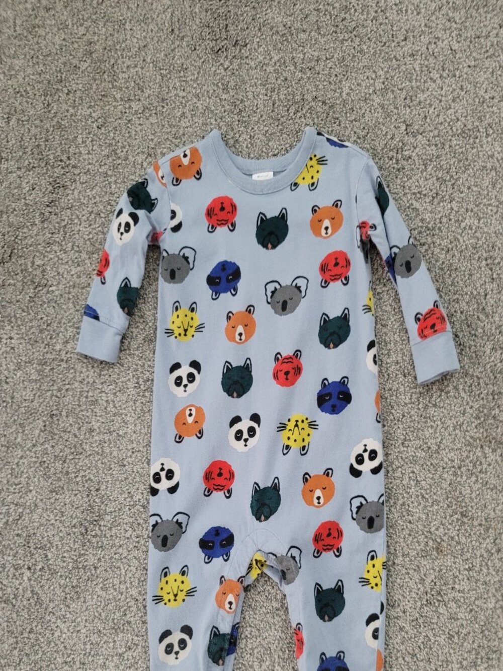 Hanna Andersson Cotton Animal Print Coverall One-Piece 2T